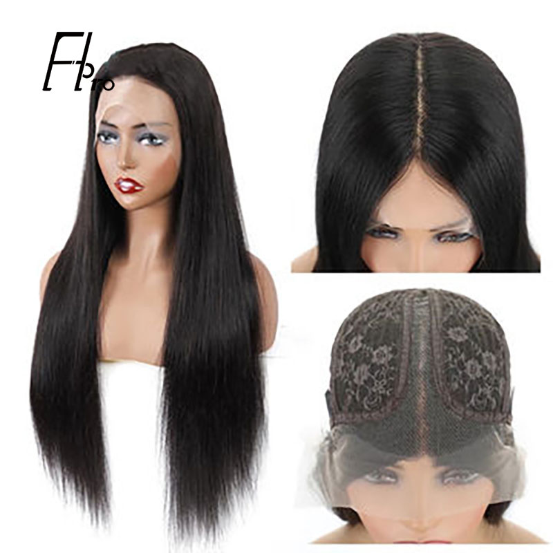 Glueless Straight 13x6x1 T Part Lace Wigs Pre Plucked With Baby Hair ...