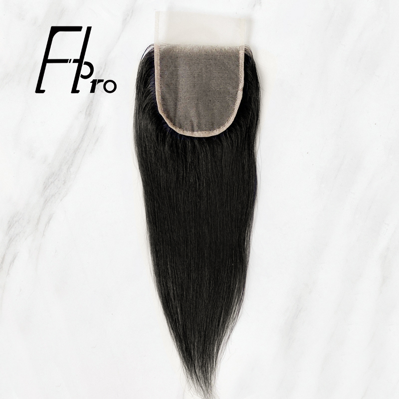 High Quality 4x4 Transparent Lace Closure Straight Natural Hair Line