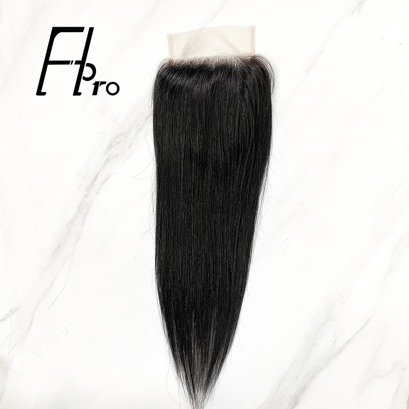 High Quality 4x4 Transparent Lace Closure Straight Natural Hair Line