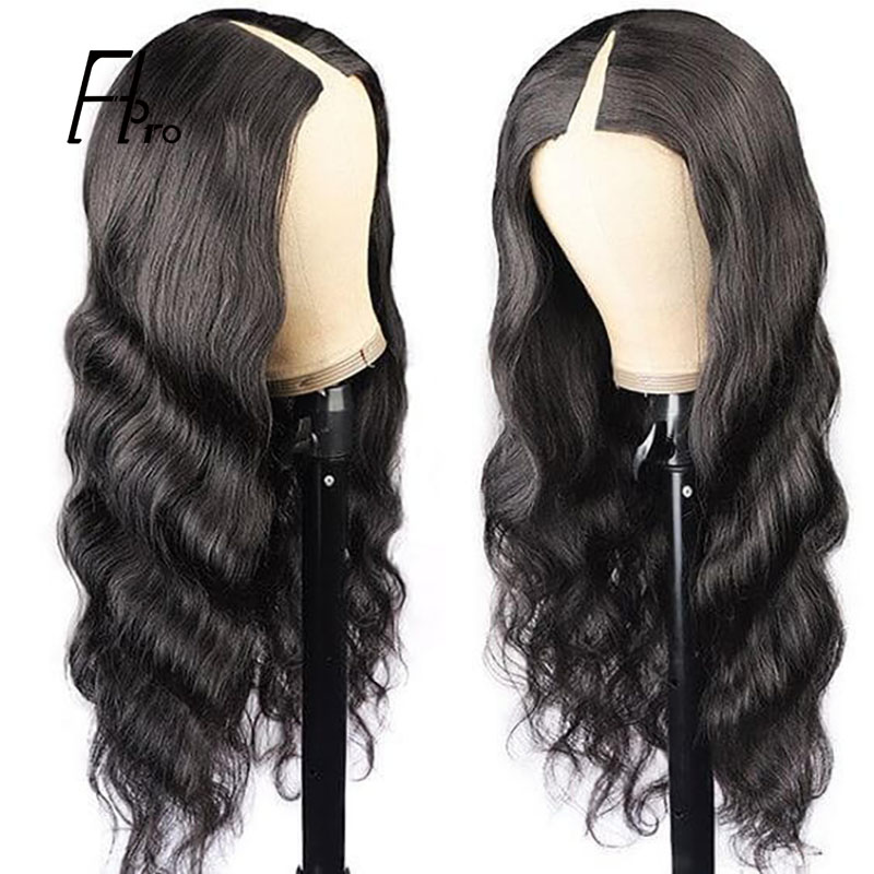 V Part Wig Body Wave Glueless Hair Wig 0 Skill Needed Wig